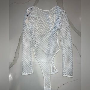 White Long Sleeve Body Suit
